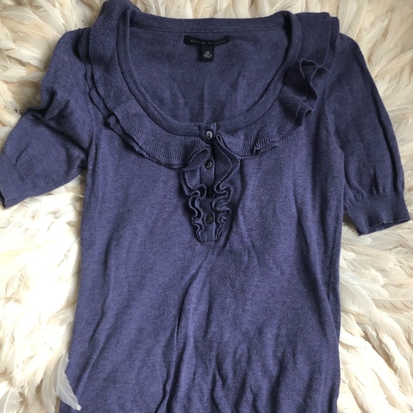 Banana Republic Ruffle Knit Sweater X-SMALL - Picture 5 of 6